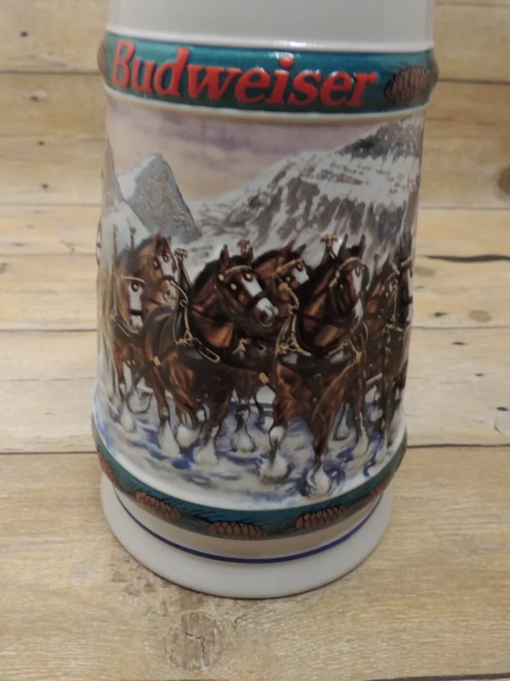 Vintage 1993 Budweiser Holiday Stein Special Delivery w/ Original Box
